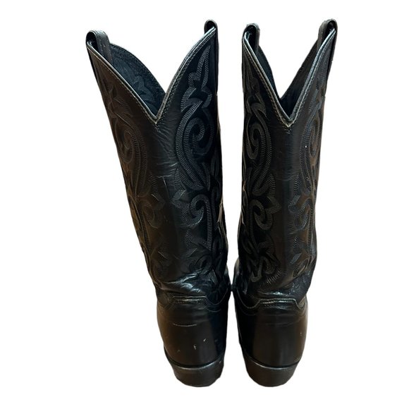 Men's Justin Classic Cowboy Western Boots with Black Corona Cowhide Foot SZ 9.5D - Picture 4 of 10
